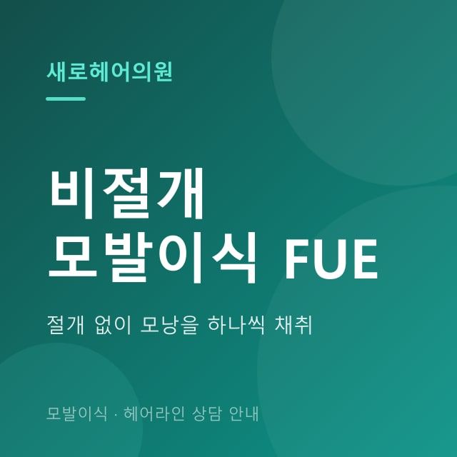 비절개 모발이식 (FUE)